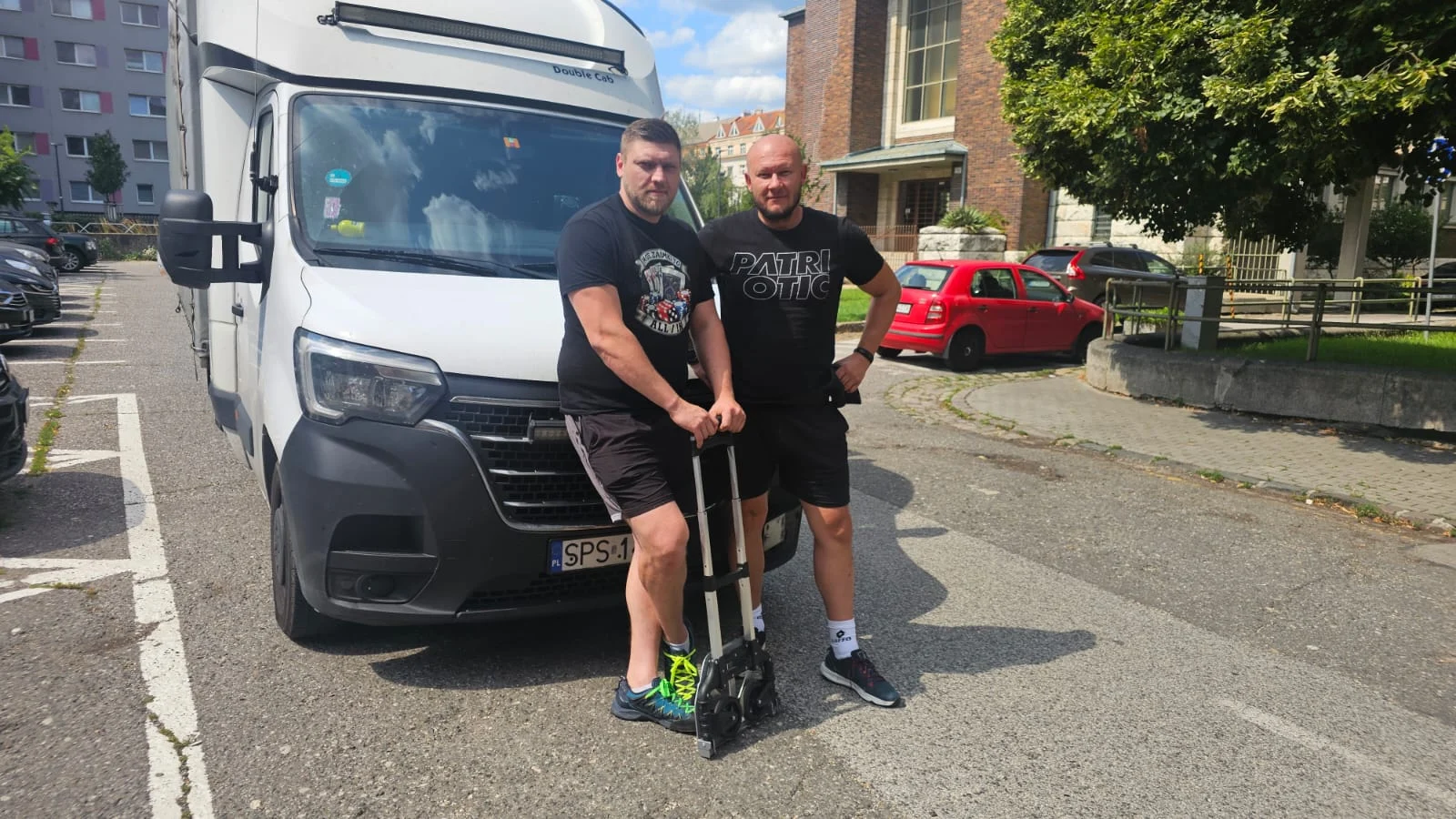 VANonsite team with a removals van in Europe