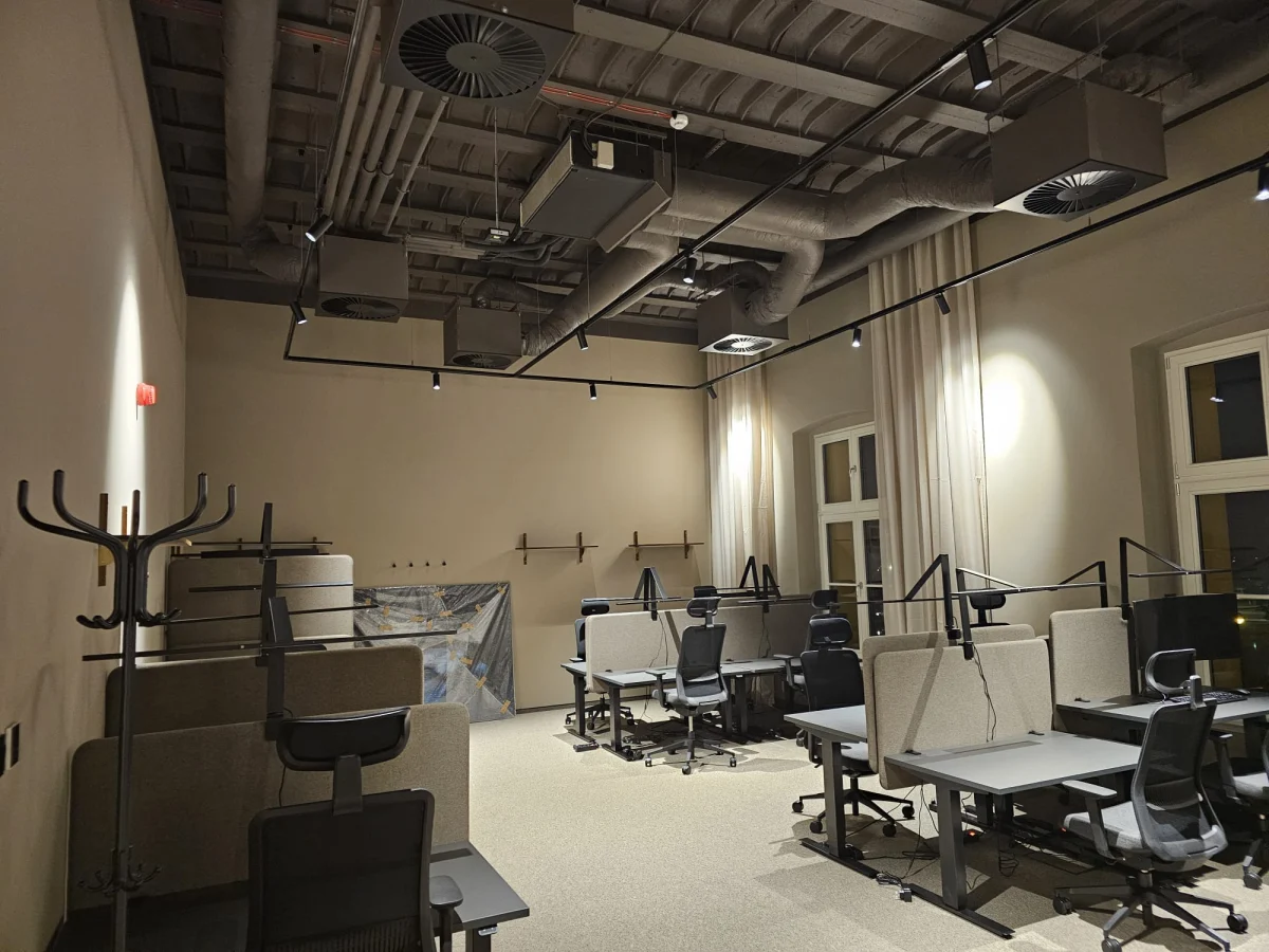 Office furniture prepared for delivery and installation